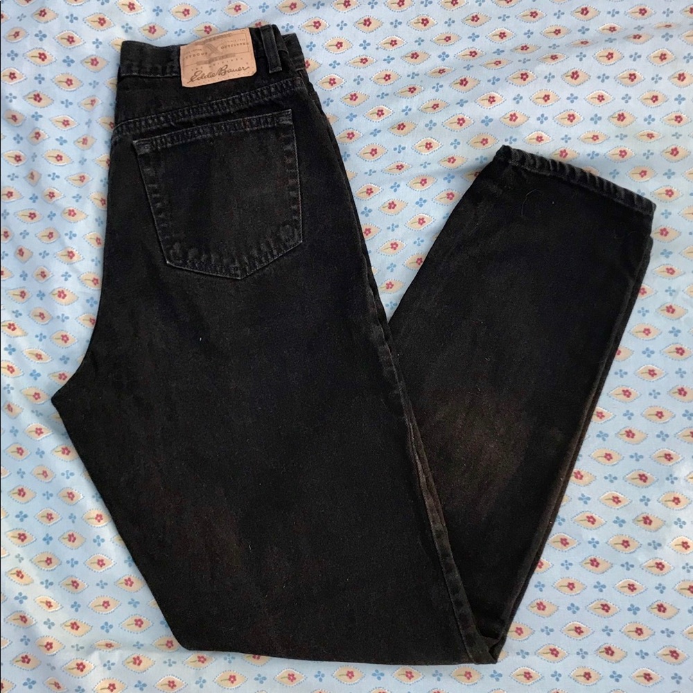 Vintage Eddie Bauer Black Denim Jeans
